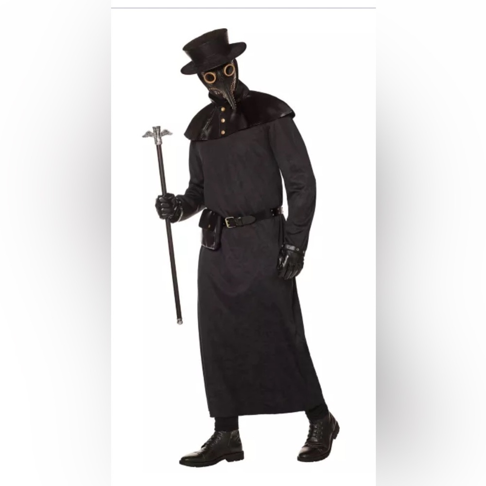 Spirit Halloween. Plague doctor.  Crow mask.  Steampunk.   Deluxe costume.